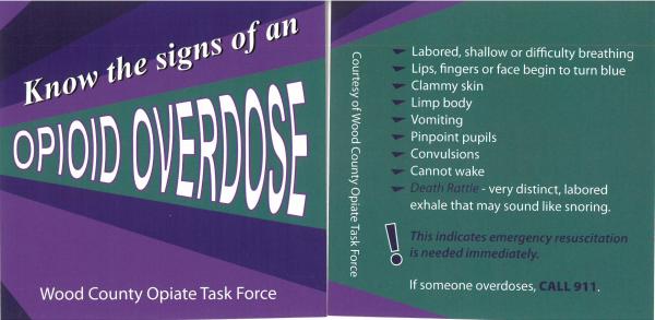 Signs of an Overdose brochure